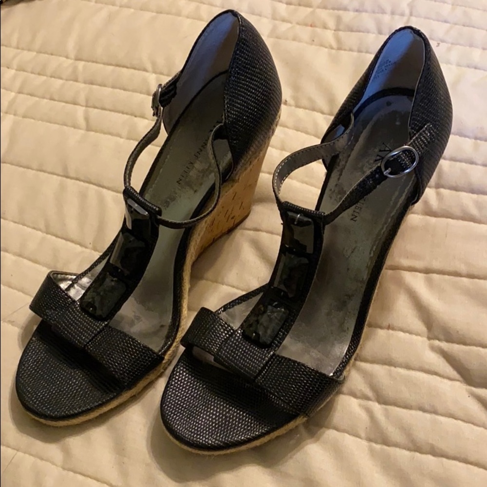 AK Anne Klein wedge sandals
